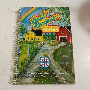 🛍️3/$30  Vtg cookbook best recipes this side‎ of heaven Anglican Church ladies